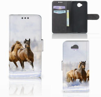 B2Ctelecom Microsoft Lumia 650 Uniek Hoesje Paarden