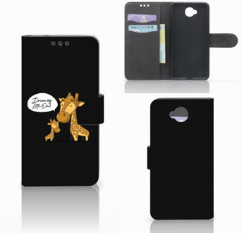 B2Ctelecom Microsoft Lumia 650 Uniek Wallet Book Case Hoesje Giraffe