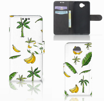 B2Ctelecom Microsoft Lumia 650 Wallet Book Case Hoesje Design Banana Tree