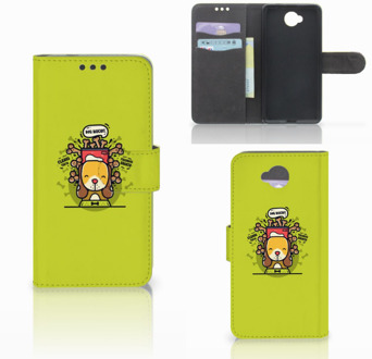 B2Ctelecom Microsoft Lumia 650 Wallet Book Case Hoesje Design Doggy Biscuit