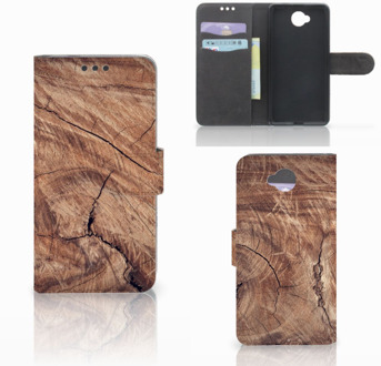 B2Ctelecom Microsoft Lumia 650 Wallet Book Case Hoesje Design Tree Trunk