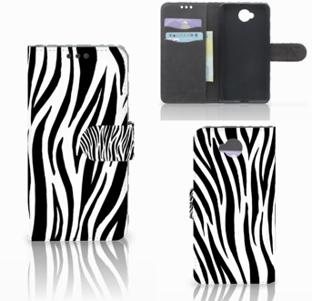 B2Ctelecom Microsoft Lumia 650 Wallet Book Case Hoesje Design Zebra