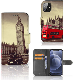 B2Ctelecom Mobiel Bookcase Apple iPhone 12 Mini Smartphone Hoesje Londen