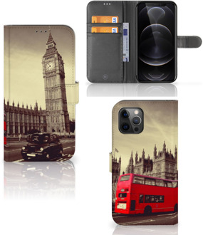 B2Ctelecom Mobiel Bookcase Apple iPhone 12 Pro Max Smartphone Hoesje Londen