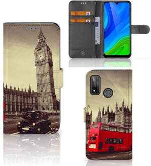 B2Ctelecom Mobiel Bookcase Huawei P Smart 2020 Smartphone Hoesje Londen