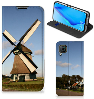 B2Ctelecom Mobiel Bookcase Huawei P40 Lite Smart Cover Molen