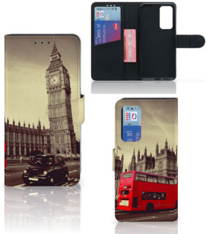 B2Ctelecom Mobiel Bookcase Huawei P40 Smartphone Hoesje Londen