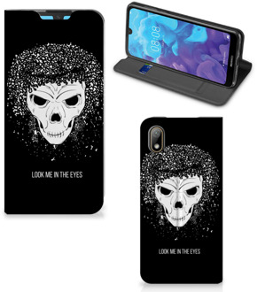 B2Ctelecom Mobiel BookCase Huawei Y5 (2019) Skull Hair