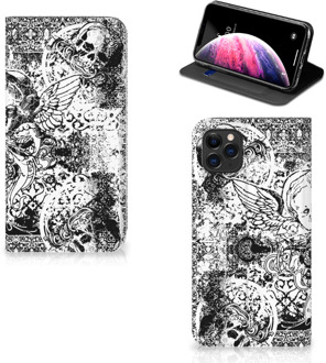 B2Ctelecom Mobiel BookCase iPhone 11 Pro Max Skulls Angel