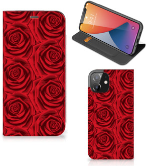 B2Ctelecom Mobiel Bookcase iPhone 12 | iPhone 12 Pro Smart Cover Red Roses