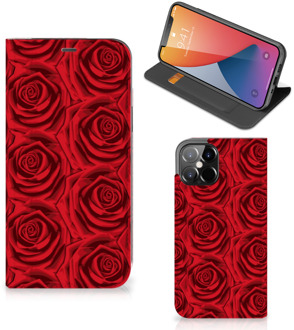 B2Ctelecom Mobiel Bookcase iPhone 12 Pro Max Smart Cover Red Roses