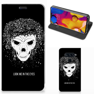 B2Ctelecom Mobiel BookCase LG V40 Thinq Skull Hair