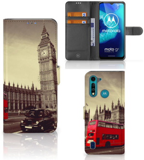 B2Ctelecom Mobiel Bookcase Motorola G8 Power Lite Smartphone Hoesje Londen