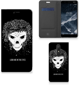 B2Ctelecom Mobiel BookCase Nokia 5.1 (2018) Skull Hair