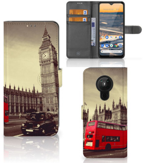 B2Ctelecom Mobiel Bookcase Nokia 5.3 Smartphone Hoesje Londen