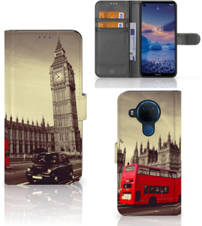 B2Ctelecom Mobiel Bookcase Nokia 5.4 Smartphone Hoesje Londen