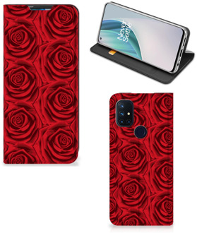 B2Ctelecom Mobiel Bookcase OnePlus Nord N10 5G Smart Cover Red Roses