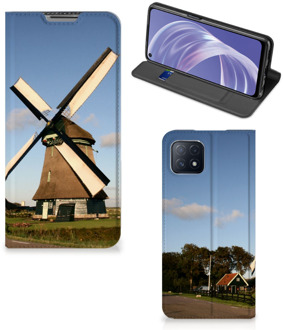 B2Ctelecom Mobiel Bookcase OPPO A73 5G Smart Cover Molen