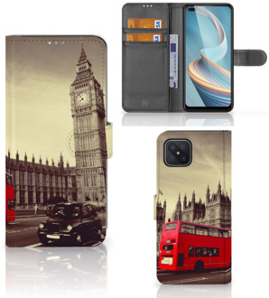 B2Ctelecom Mobiel Bookcase OPPO Reno4 Z Smartphone Hoesje Londen