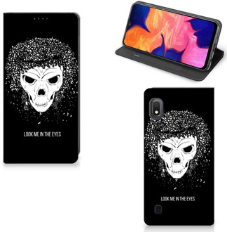 B2Ctelecom Mobiel BookCase Samsung Galaxy A10 Skull Hair