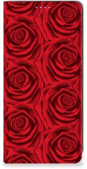 B2Ctelecom Mobiel Bookcase Samsung Galaxy A21s Smart Cover Red Roses