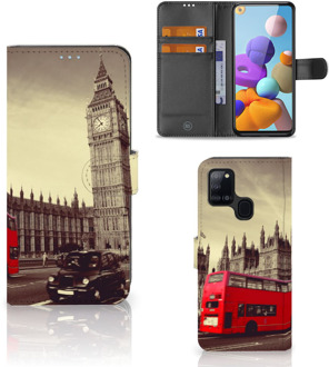 B2Ctelecom Mobiel Bookcase Samsung Galaxy A21s Smartphone Hoesje Londen