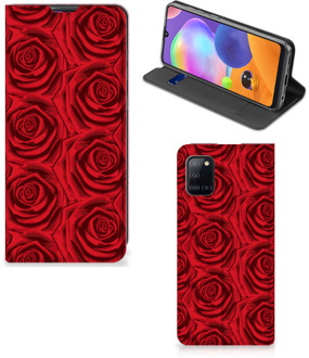 B2Ctelecom Mobiel Bookcase Samsung Galaxy A31 Smart Cover Red Roses