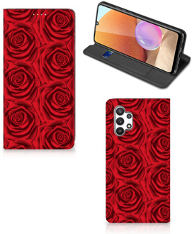 B2Ctelecom Mobiel Bookcase Samsung Galaxy A32 4G Smart Cover Red Roses