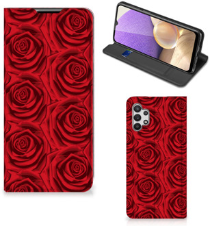 B2Ctelecom Mobiel Bookcase Samsung Galaxy A32 5G Smart Cover Red Roses