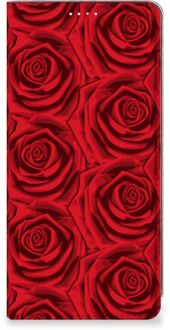 B2Ctelecom Mobiel Bookcase Samsung Galaxy A71 Smart Cover Red Roses