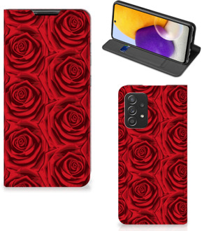 B2Ctelecom Mobiel Bookcase Samsung Galaxy A72 (5G/4G) Smart Cover Red Roses