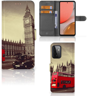 B2Ctelecom Mobiel Bookcase Samsung Galaxy A72 Smartphone Hoesje Londen