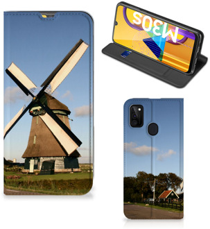 B2Ctelecom Mobiel Bookcase Samsung Galaxy M21 Smart Cover Molen