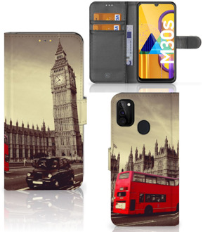 B2Ctelecom Mobiel Bookcase Samsung Galaxy M21 Smartphone Hoesje Londen