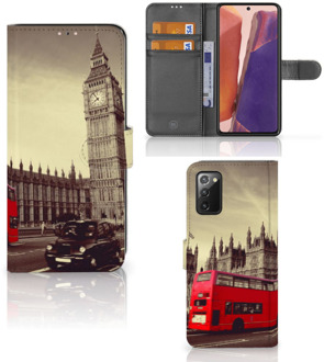 B2Ctelecom Mobiel Bookcase Samsung Galaxy Note 20 Smartphone Hoesje Londen