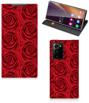 B2Ctelecom Mobiel Bookcase Samsung Galaxy Note 20 Ultra Smart Cover Red Roses