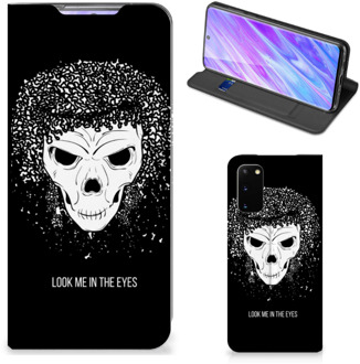 B2Ctelecom Mobiel BookCase Samsung Galaxy S20 Skull Hair