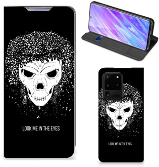 B2Ctelecom Mobiel BookCase Samsung Galaxy S20 Ultra Skull Hair