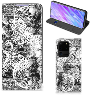 B2Ctelecom Mobiel BookCase Samsung Galaxy S20 Ultra Skulls Angel