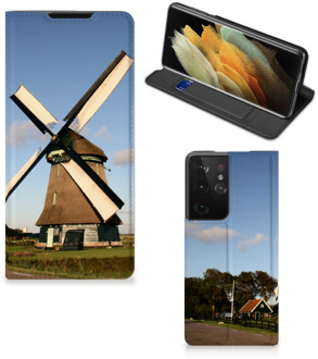 B2Ctelecom Mobiel Bookcase Samsung Galaxy S21 Ultra Smart Cover Molen