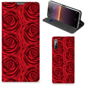 B2Ctelecom Mobiel Bookcase Sony Xperia L4 Smart Cover Red Roses