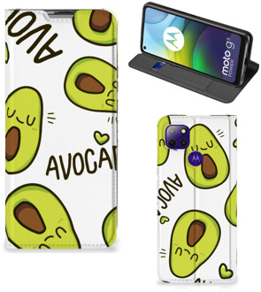 B2Ctelecom Mobiel Bookcase Valentijn Cadeautje Haar Motorola Moto G9 Power Smart Cover Hoesje Avocado Singing