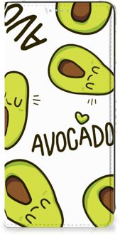 B2Ctelecom Mobiel Bookcase Valentijn Cadeautje Haar Samsung Galaxy A21s Smart Cover Hoesje Avocado Singing