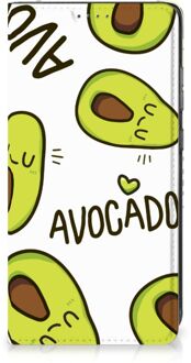 B2Ctelecom Mobiel Bookcase Valentijn Cadeautje Haar Samsung Galaxy A52 Smart Cover Hoesje Avocado Singing