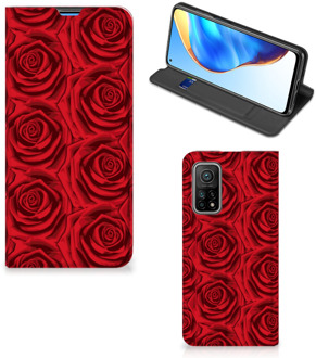 B2Ctelecom Mobiel Bookcase Xiaomi Mi 10T | 10T Pro Smart Cover Red Roses