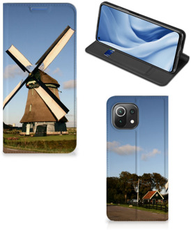 B2Ctelecom Mobiel Bookcase Xiaomi Mi 11 Lite Smart Cover Molen