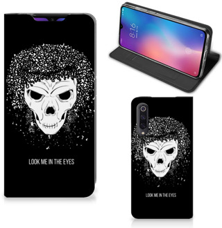 B2Ctelecom Mobiel BookCase Xiaomi Mi 9 Skull Hair