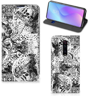 B2Ctelecom Mobiel BookCase Xiaomi Mi 9T Pro Skulls Angel