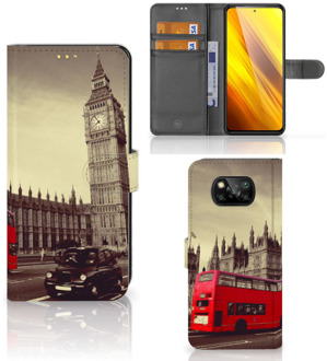 B2Ctelecom Mobiel Bookcase Xiaomi Poco X3 Smartphone Hoesje Londen