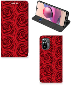 B2Ctelecom Mobiel Bookcase Xiaomi Redmi Note 10 4G | 10S Smart Cover Red Roses